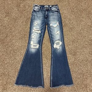 KanCan distressed flare jeans